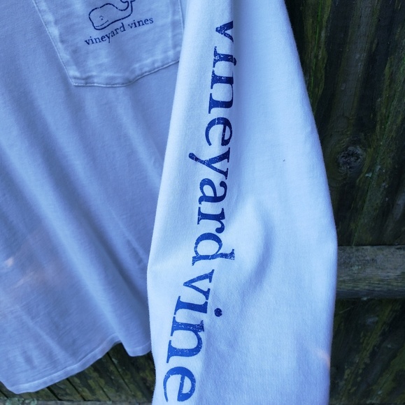 Vinyard Vines white long sleeve kids XL top - Picture 8 of 8